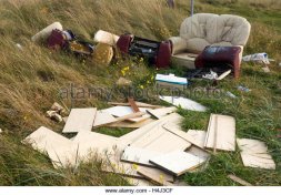 Dumping Old Furniture Stock Photos & Dumping Old Furniture Stock